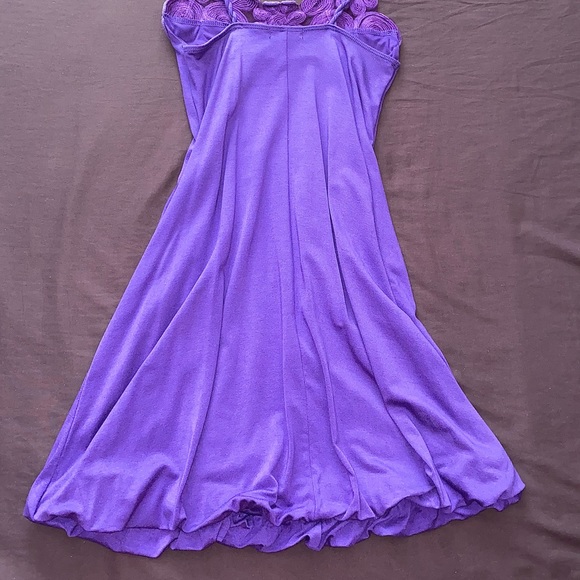 Le Château Purple Puffy Slip Dress - Picture 5 of 9